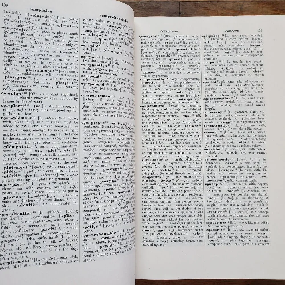 Edgren and Burnet's French Dictionary A French and English dictionary vintage